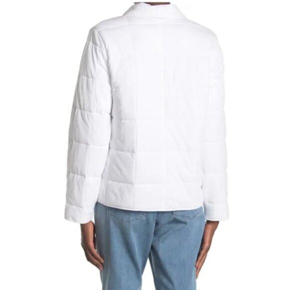 🎁 Eileen Fisher Shawl-Collar Quilted Jacket - Picture 3 of 10